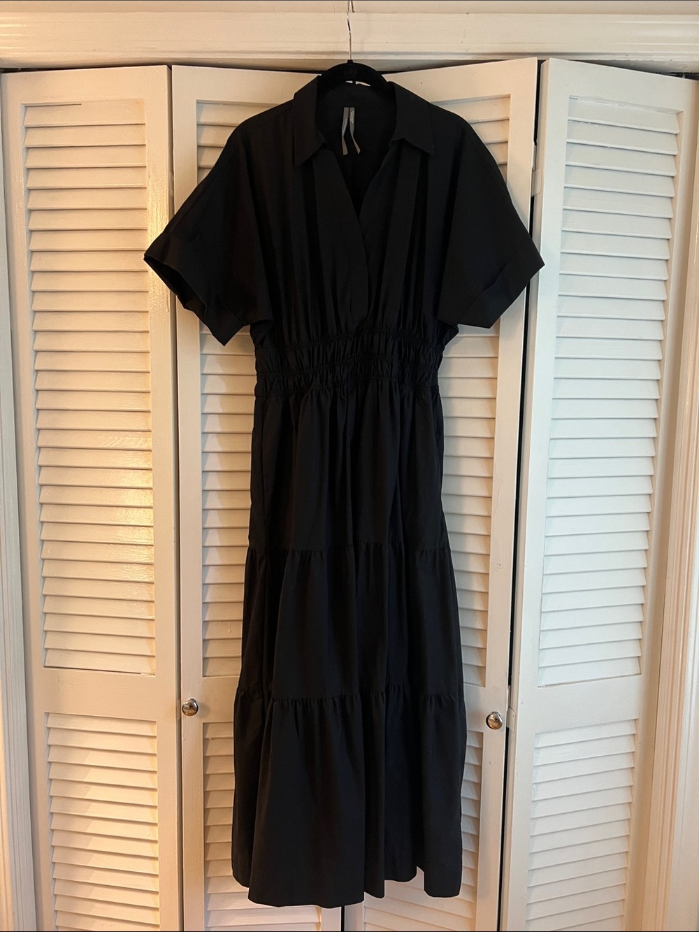 Anthropologie Somerset Maxi Dress in Black